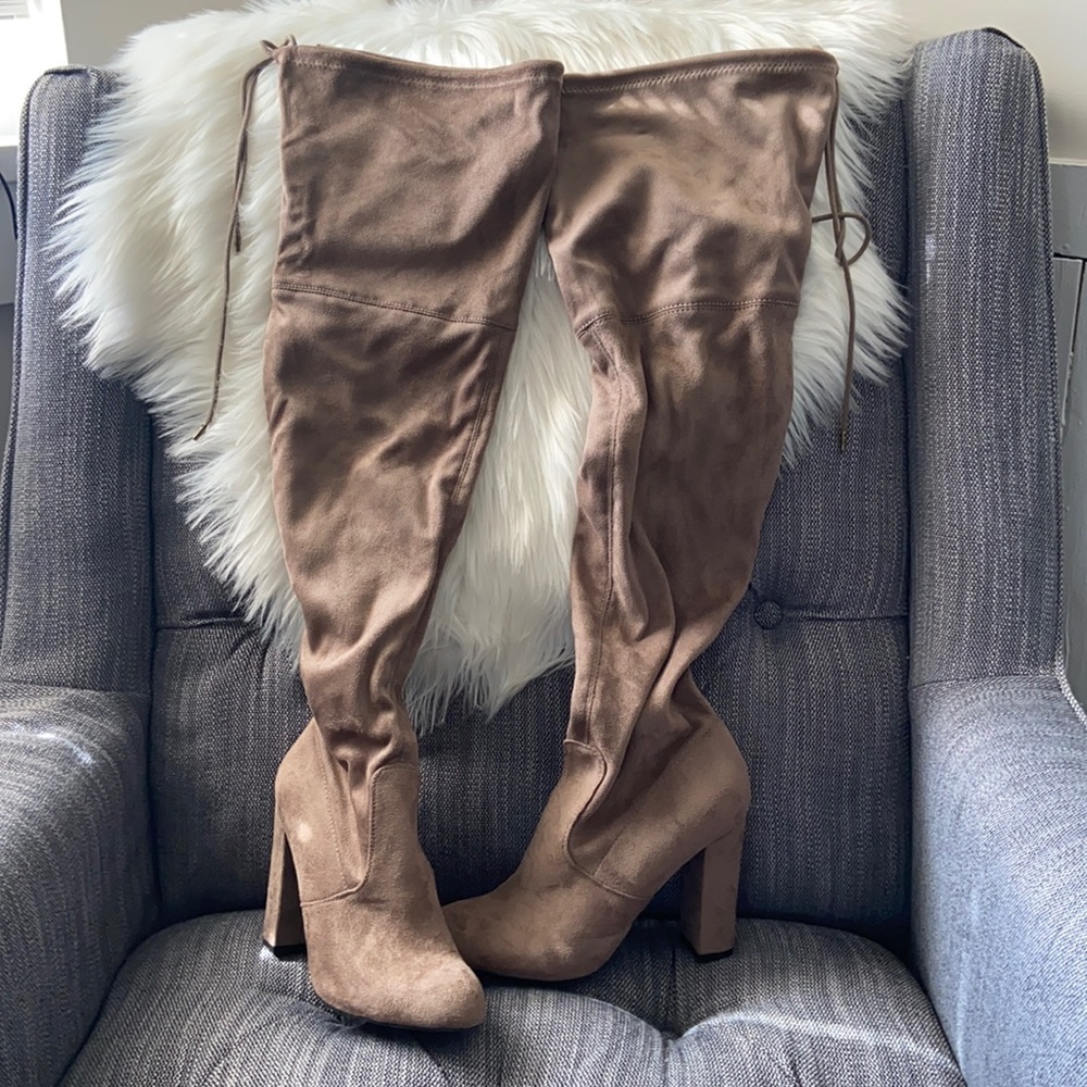 a new day Women's Tan Heeled Boots